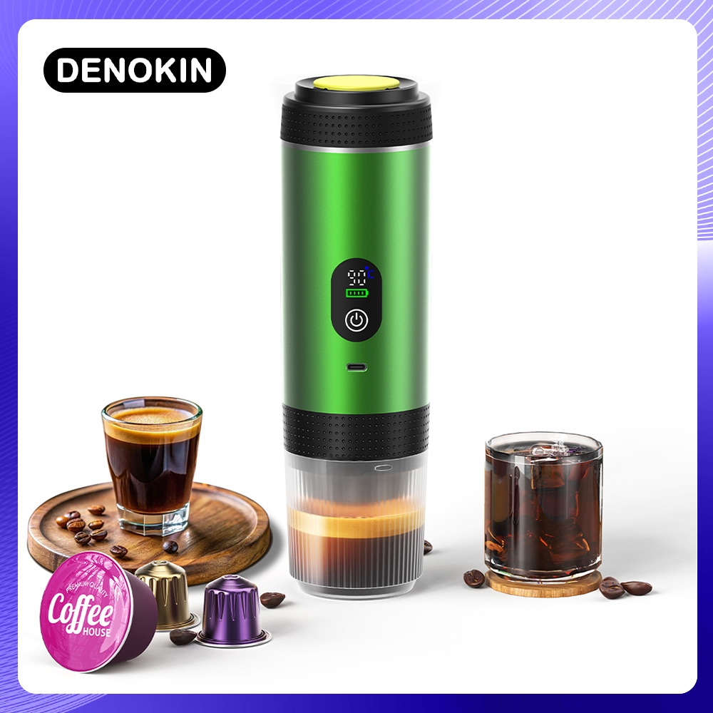 Coffee Equipment Camping - DENOKIN 3-in-1 Capsule Coffee Maker With