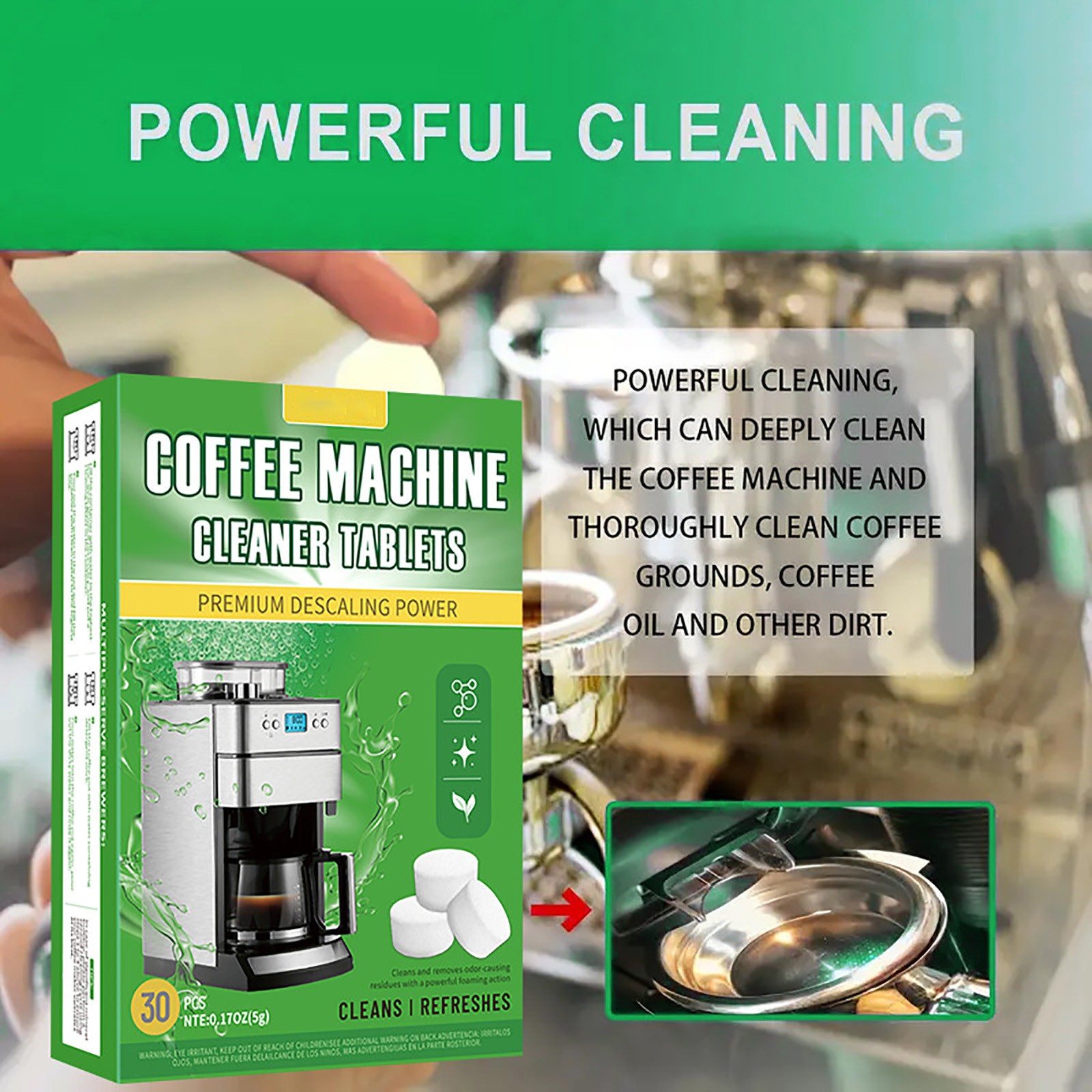 Coffee Machine Cleaning Tablet - Coffee Equipment Cleaner review and price