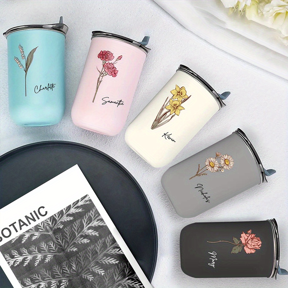Personalized Birth Flower Coff - Coffee Equipment Camping review and price