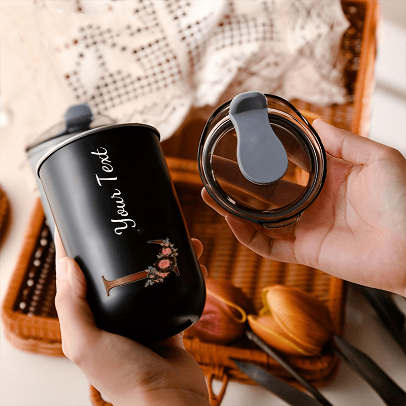Custom Floral Monogram Initial - Coffee Equipment Camping review and price